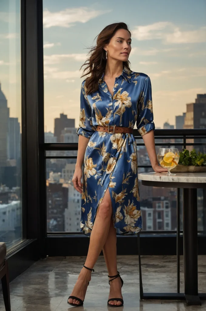 The Silk Shirt Dress