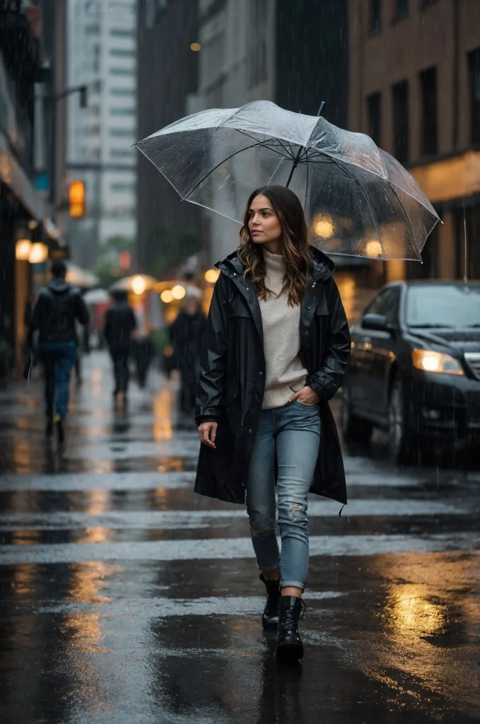 A Chic Raincoat