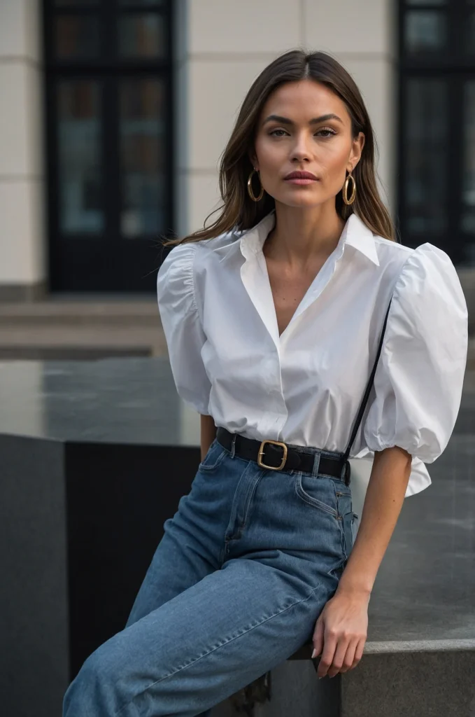 The Sculptural White Top