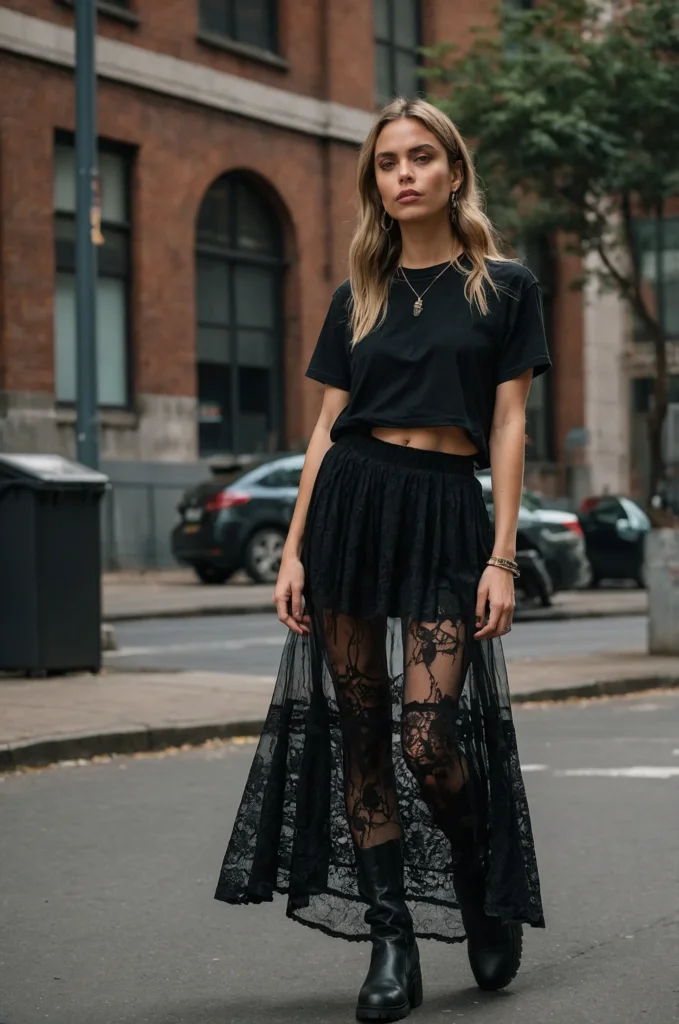 The Sheer Lace Skirt