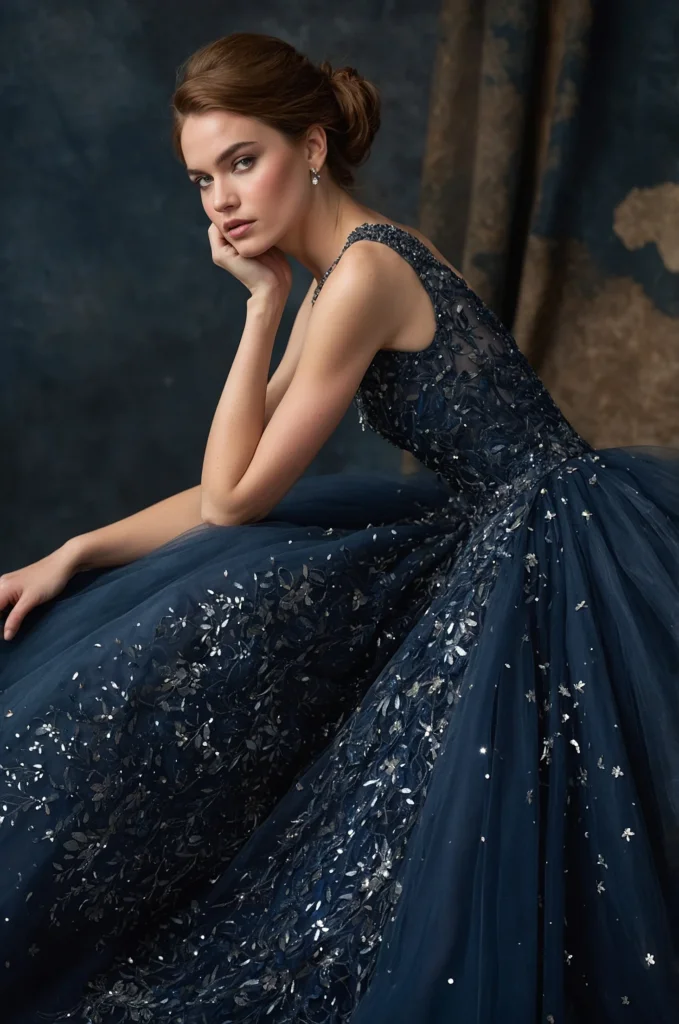 The Embellished Tulle Gown