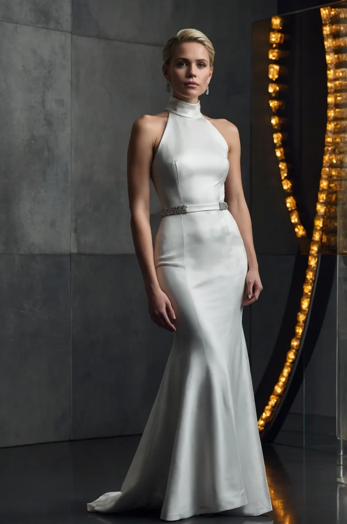 The High-Neck Gown