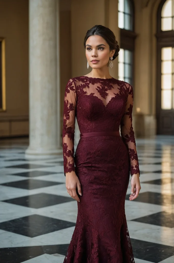 The Long-Sleeved Lace Dress
