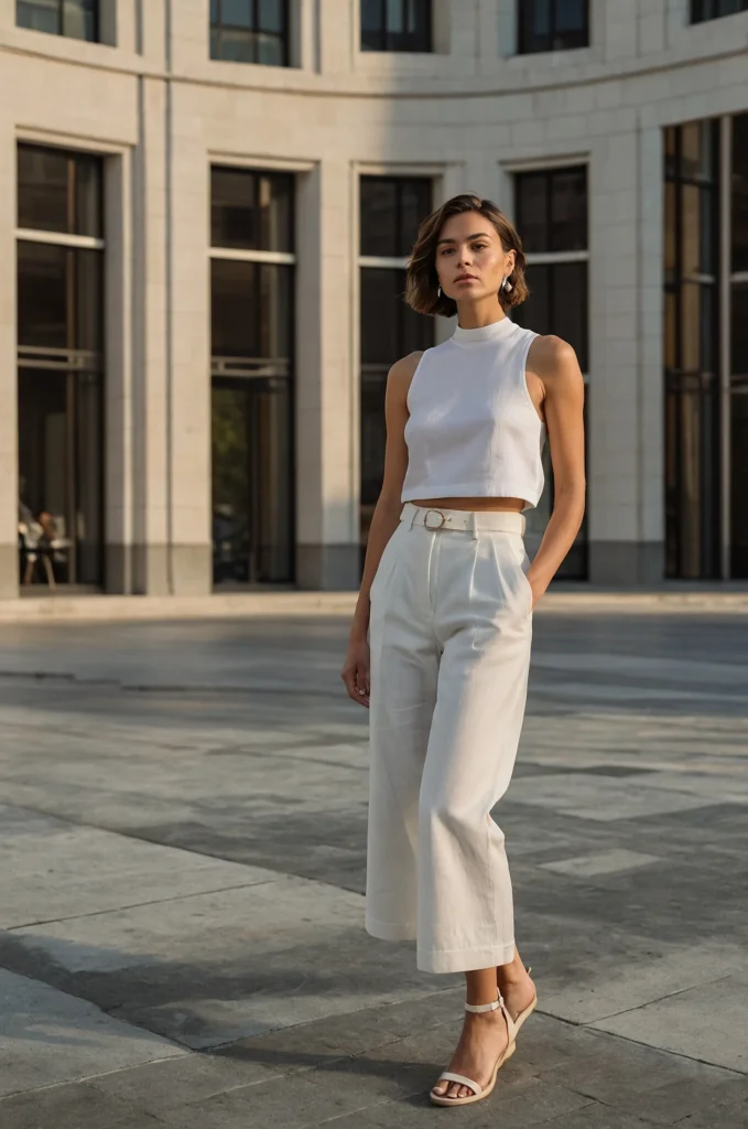 The Cropped Wide-Leg Pants