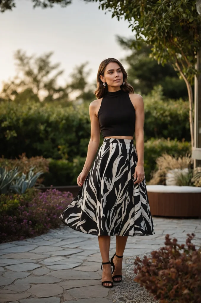 The Tank Top & Midi Skirt