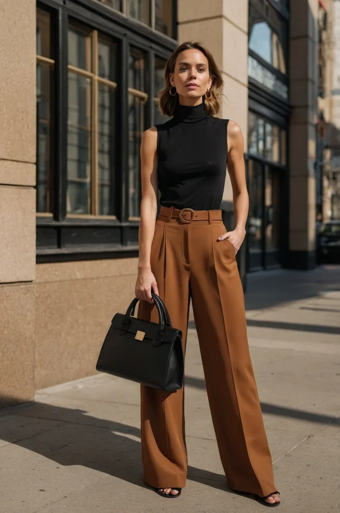 Wide-Leg Trousers & a Bodysuit