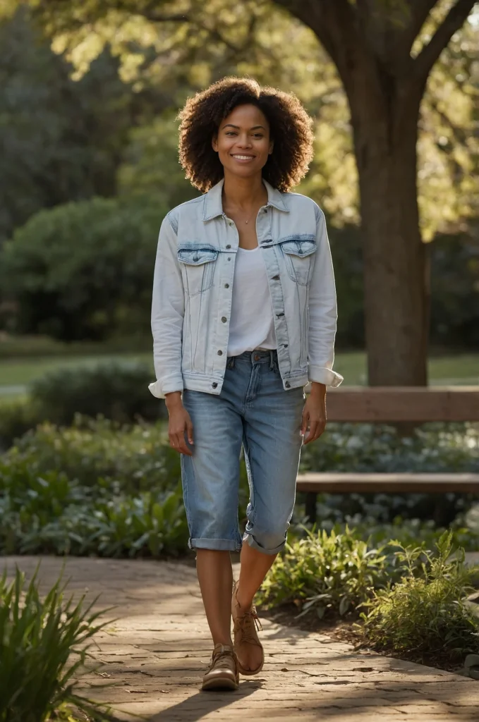 Layered with a Denim Jacket