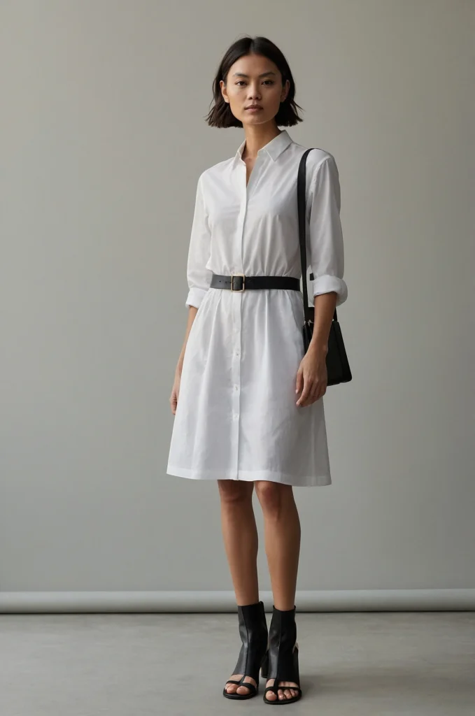 The Drop-Waist Dress & Minimalist Sandals