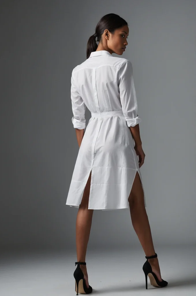 The Open-Back Shirt Dress