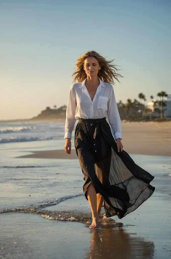 The Oversized Linen Beach Cover-up