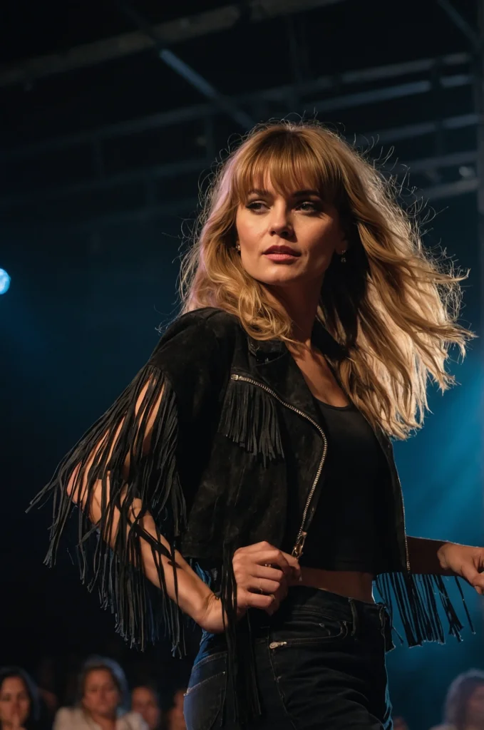 Cropped Fringe Jacket