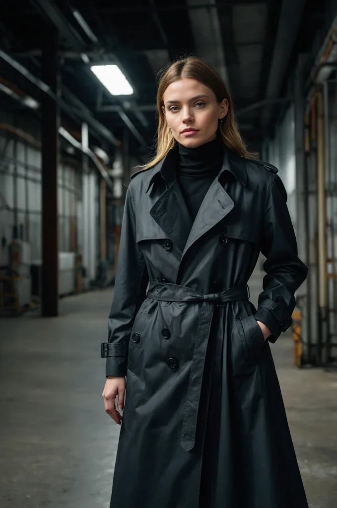 Denim Trench Coat