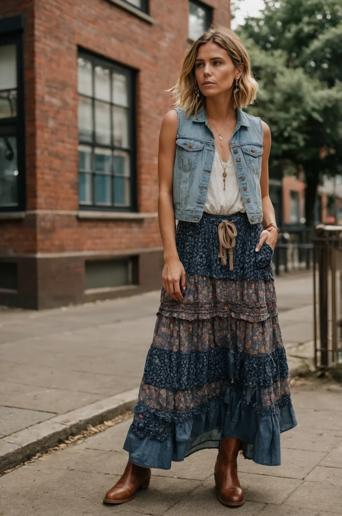 Denim Vest Layer