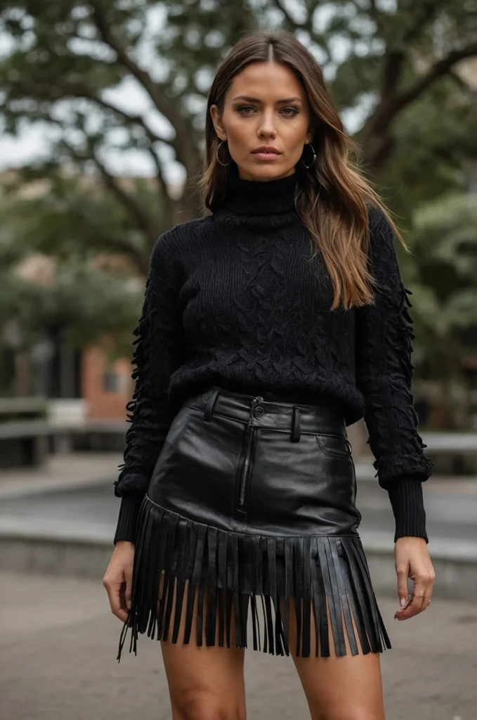 Leather Vest Layering