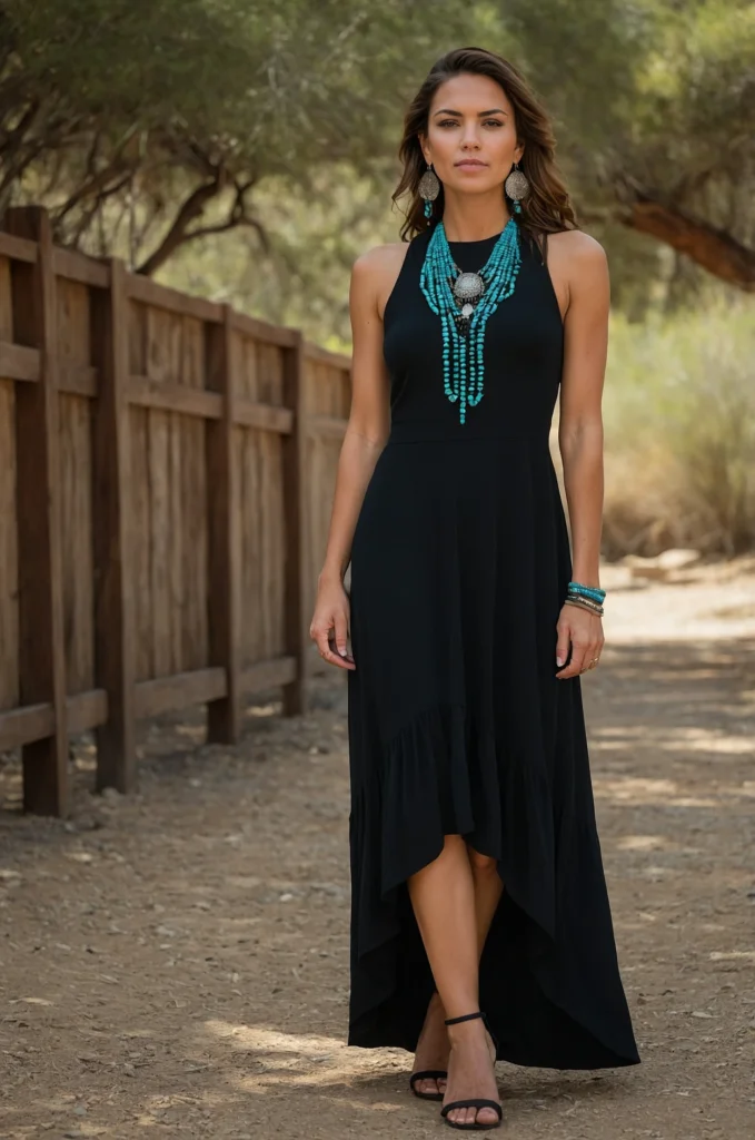 White Eyelet Dress and Boots