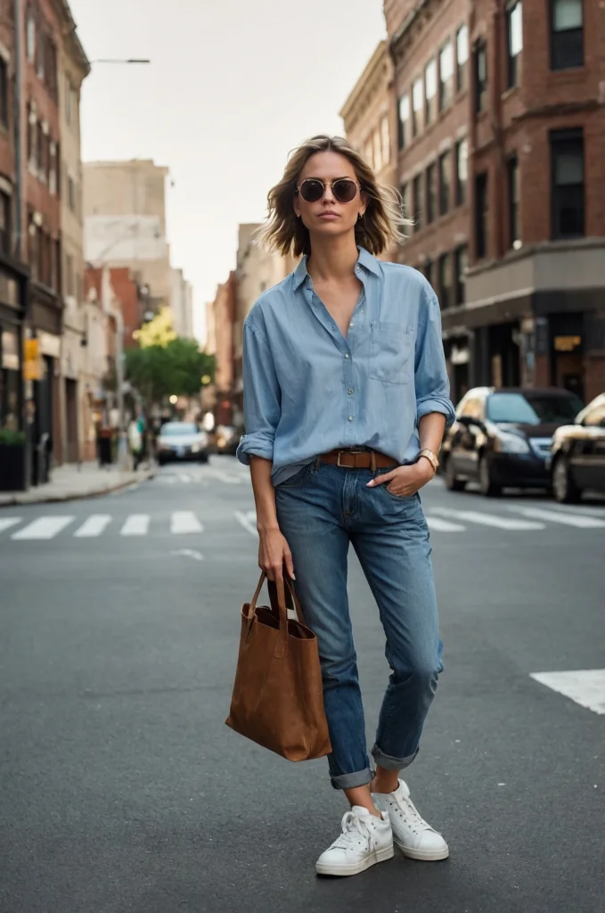Oversized Button-Down Shirt