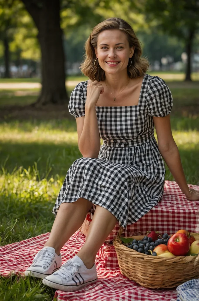 A Gingham Skirt
