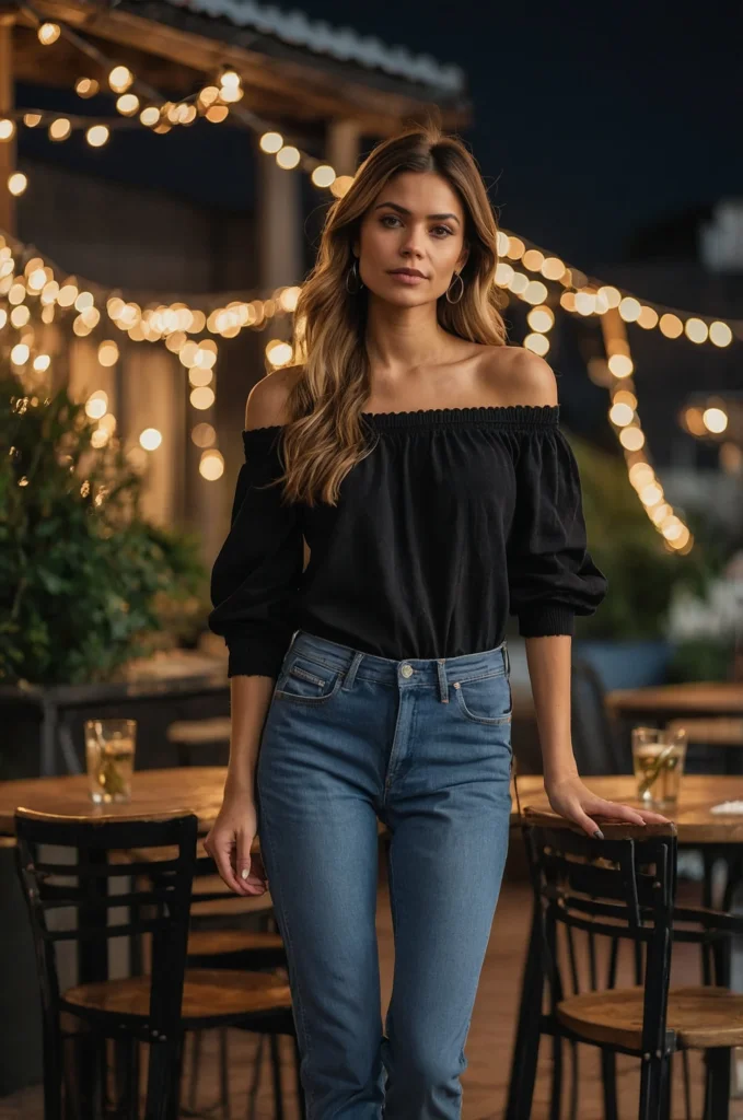 An Off-the-Shoulder Top