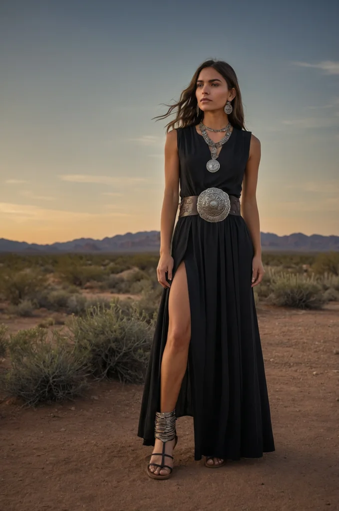 Concho Belt over a Dress