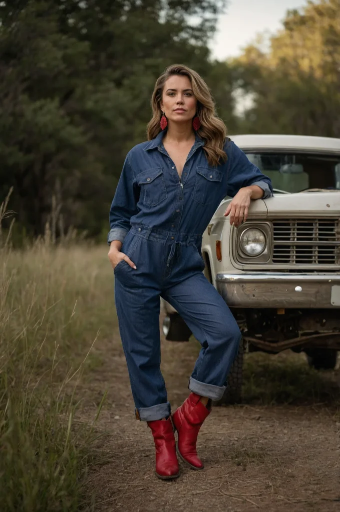 Denim Jumpsuit or Boilersuit