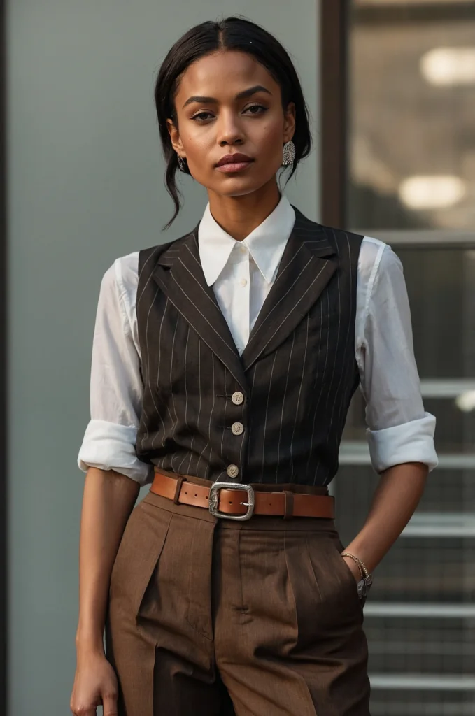 Fitted Vest and Trousers