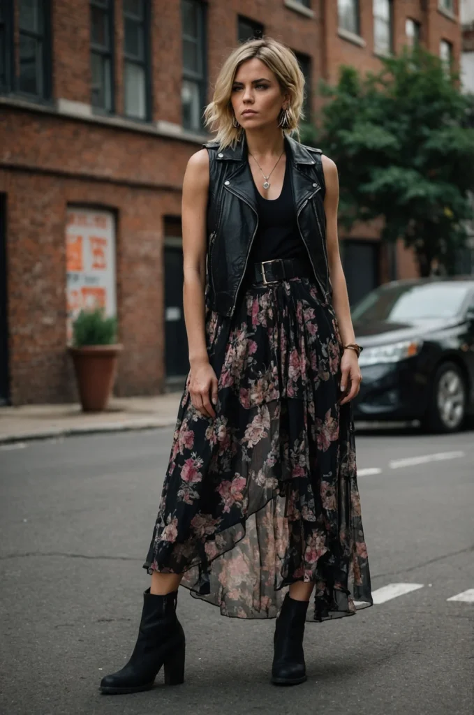 Leather Vest Layering